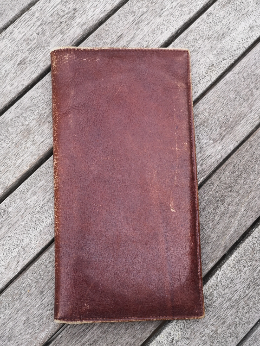 Vintage Colombian leather passport holder